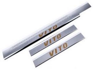 Накладки на внутренние пороги Mercedes Vito W638 (96-03) - Carmos 2