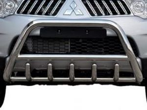 Кенгурятник Mitsubishi Pajero Sport II (09-15) - з грилем 3