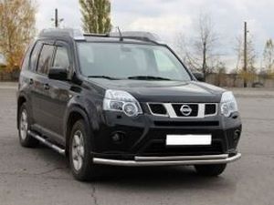 Защита передняя Nissan X-Trail T31 - труба двойная 2 2