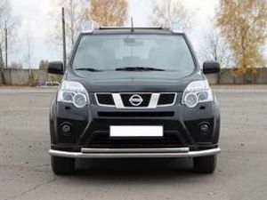 Защита передняя Nissan X-Trail T31 - труба двойная 3 3