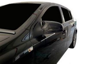 Накладки на зеркала Opel Astra H (10-14) - Bat стиль (чёрные) 4