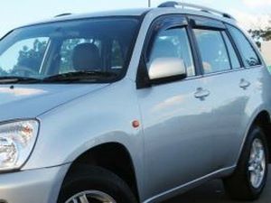 Дефлекторы окон Chery Tiggo I (T11; 06-13) - Hic (накладные) 2