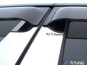 Хром молдинги дверных стоек Mercedes E W211 (02-09) Sedan 3
