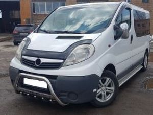 Кенгурятник с грилем OPEL Vivaro A (с надписью) 4 4