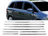Хром нижні молдинги вікон Opel Zafira B (05-14) 1