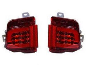 Фонари заднего бампера TOYOTA LC 200 (16-21) - Led красные