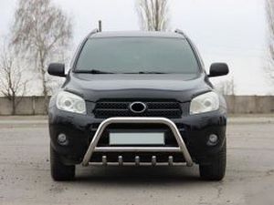 Кенгурятник Toyota Rav4 III (06-12) - с грилем 3