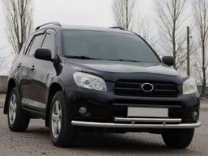 Труба двойная переднего бампера Toyota Rav4 III (2006+) 2 2