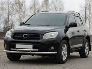 Труба двойная переднего бампера Toyota Rav4 III (2006+) 4 4