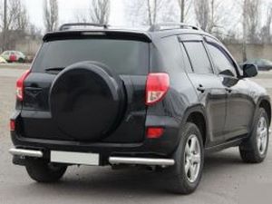 Трубки на углы заднего бампера Toyota Rav4 III (2006+) 4 4