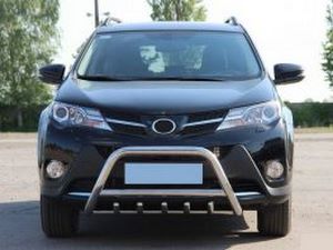Кенгурятник Toyota Rav4 IV (13-18) - с грилем 3