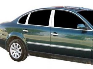 Хром молдинги дверных стоек VW Passat B5 (96-05) Sedan 4