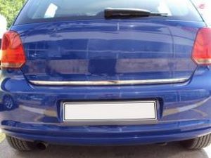 Хром накладка на кромку багажника VW Polo V (09-17) HB 2