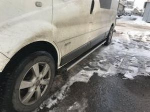 Пороги боковые Opel Vivaro A (01-14) - Maya Black 3