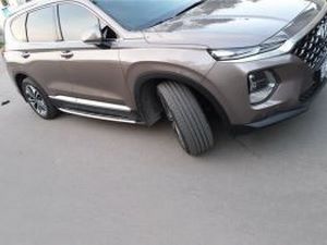 Пороги HYUNDAI Santa Fe IV (19-) - OEM стиль 4