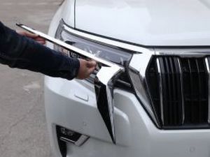 Хром реснички на диодные фары TOYOTA LC J150 Prado IV (18+)