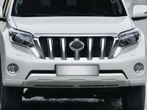 TOYOTA Prado 150 2014+ решётка из серебряными рёбрами OEM 4 4