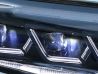 TOYOTA Prado150 (2018+) фары чёрные три диода Lexus стиль 3 LED DRL 2 2