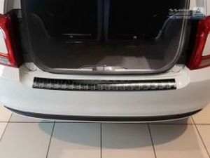Накладка на задний бампер Fiat 500 (15-) Hb - Avisa (чёрная) 6