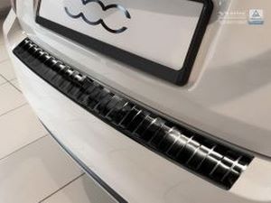 Накладка на задний бампер Fiat 500 (15-) Hb - Avisa (чёрная) 4