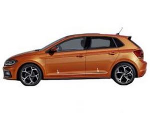 Хром молденги дверные VW Polo V (09-17) HB 1