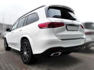 Накладка на задний бампер Mercedes GLS X167 (20-) - чёрная 8