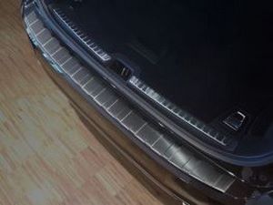Накладка на бампер Volvo V90 II (16-) - чёрная матовая 3