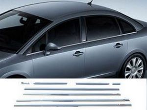 Хром нижние молдинги стёкол Citroen C4 I (06-13) Sedan