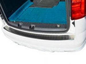 Накладка на задний бампер VW Caddy III (15-20) - Omsa (стальная) 3