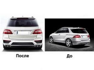 Пластиковый обвес MERCEDES ML W166 (ML 63 AMG) 2