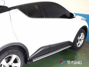 Пороги боковые TOYOTA C-HR (17-) - BMW стиль 7