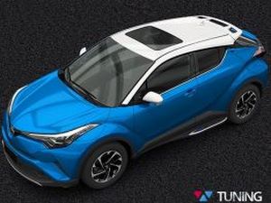 Пороги боковые TOYOTA C-HR (2017-, 2018-) - с диодной подсветкой 3 3