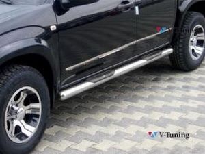 Пороги боковые Toyota Rav4 III (06-12) - трубы 4
