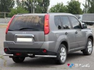 Защита заднего бампера Nissan X-Trail T31 - углы одинарные 4 4