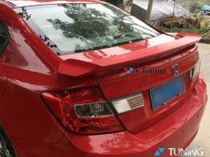Спойлер багажника HONDA Civic 9 (12-15) Sedan - ABS (со стопом)