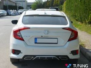 Лип спойлер багажника HONDA Civic 10 (16-21) Sedan - Meliset 4