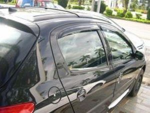 Дефлекторы окон Peugeot 206 (98-12) 5D Htb / Sd - Hic (накладные) 4