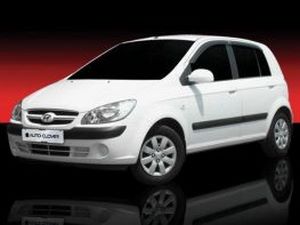 Дефлектори вікон Hyundai Getz / Click (02-11) - Hic (накладні) 3