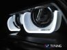 Фары чёрные BMW X1 E84 (2012-2015) рестайлинг - LED U-Type ксенон 3