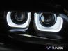 Фары чёрные BMW X1 E84 (2012-2015) рестайлинг - LED U-Type ксенон 4