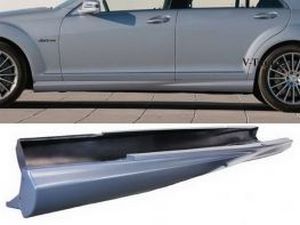 Пороги боковые Mercedes S W221 (05-13) Long - S63 AMG стиль