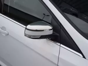 Хром накладки на зеркала Ford Mondeo Mk4 (07-13) - верхушки (Carmos) 4
