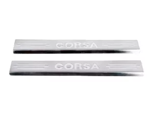 Накладки на пороги Opel Corsa C (00-06) 3D - 2 шт