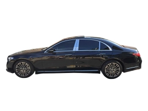 Хром молдинги дверних стійок Mercedes S W223 (20-) 4