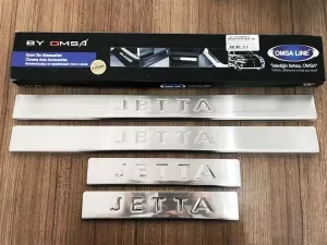 Хром накладки на пороги VW Jetta A6 (11-18) - OMSA 4