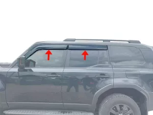 Дефлектори вікон Toyota LC Prado V (J250; 24-) - Hawk (накладні, 4 шт)
