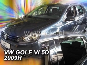 Дефлекторы окон VW Golf VI (08-12) 5D Htb - Heko (вставные) 4