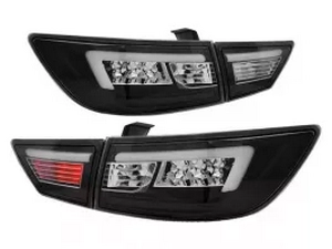 Ліхтарі задні Renault Clio IV (12-16) Hatchback - LED BAR чорні