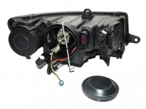 Фары Skoda Superb II (3T; 08-13) - линзовые (чёрные) 3