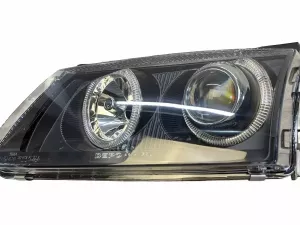 Фары VW Passat B5 3B (96-00) - H7 ангельские глазки чёрные 7